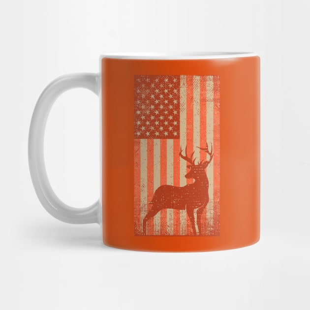 Deer Hunting Safety Orange Flag by Etopix